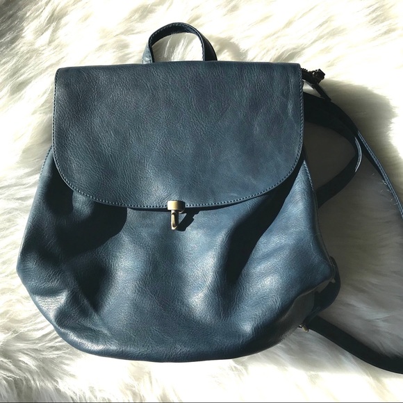 Joy Susan Handbags - Joy Susan Blue Mini Backpack EUC
